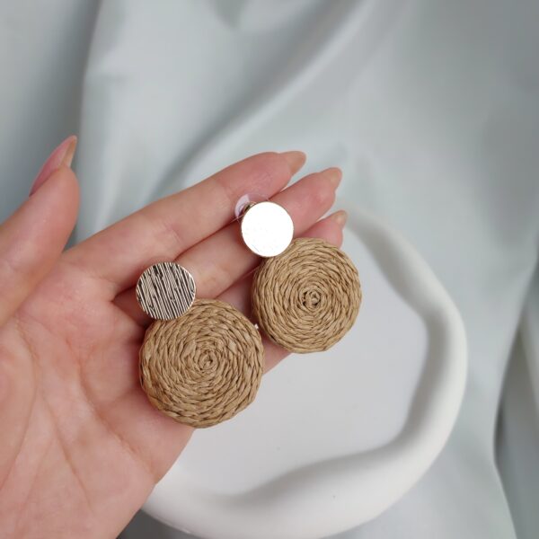 گوشواره تابستونی حصیری