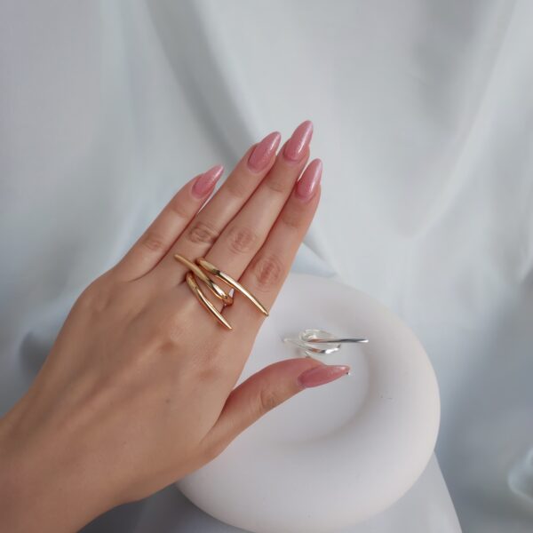 انگشتر عاج طلایی