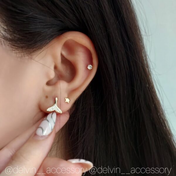 گوشواره 3تایی وال