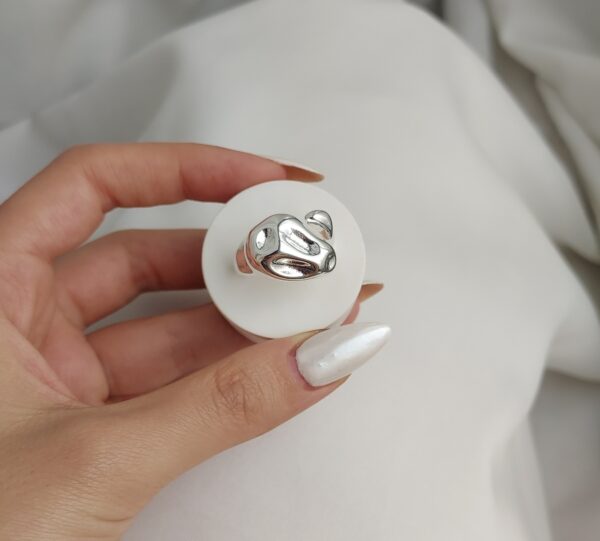 انگشتر مار نقره ایی