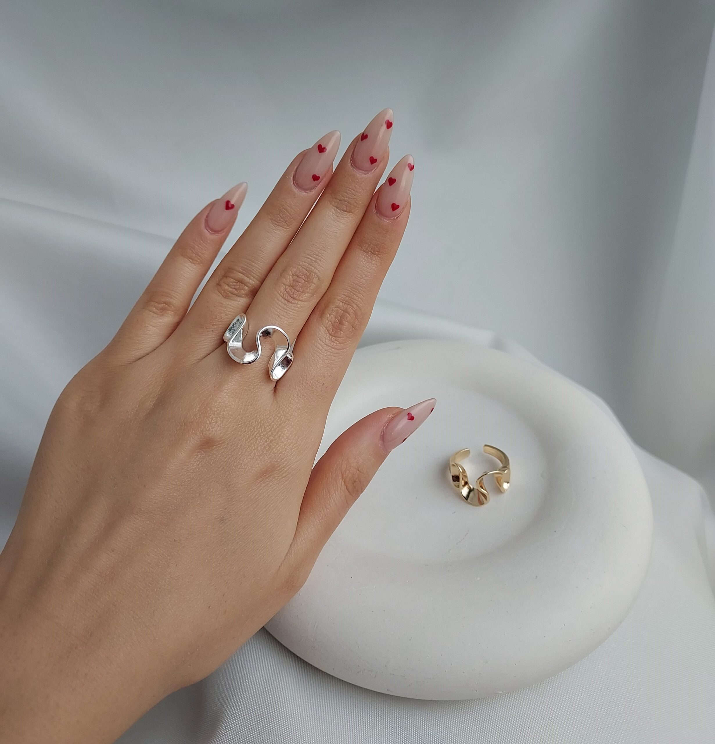 انگشترمهدیه نقره ایی