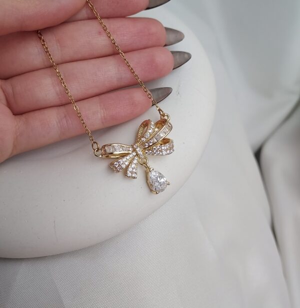 گردنبند پاپیونی طلایی