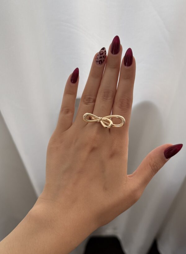 انگشترپاپیون طلایی