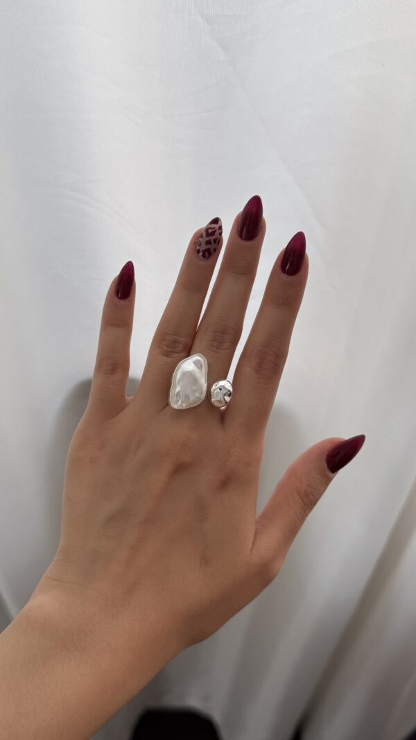 انگشتر باروک نقره ایی