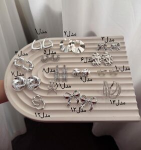 گوشواره های نقره ایی