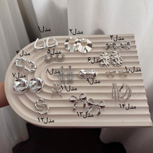 گوشواره های نقره ایی گوشواره های نقره ایی