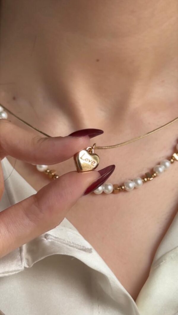 گردنبند 2لاین مرواریدی